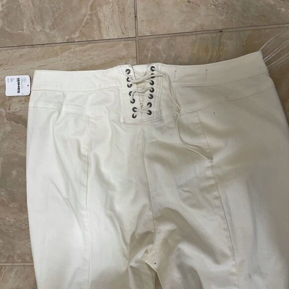 NWT We The Free by Free People lace up jeans size 33 - Picture 6 of 9